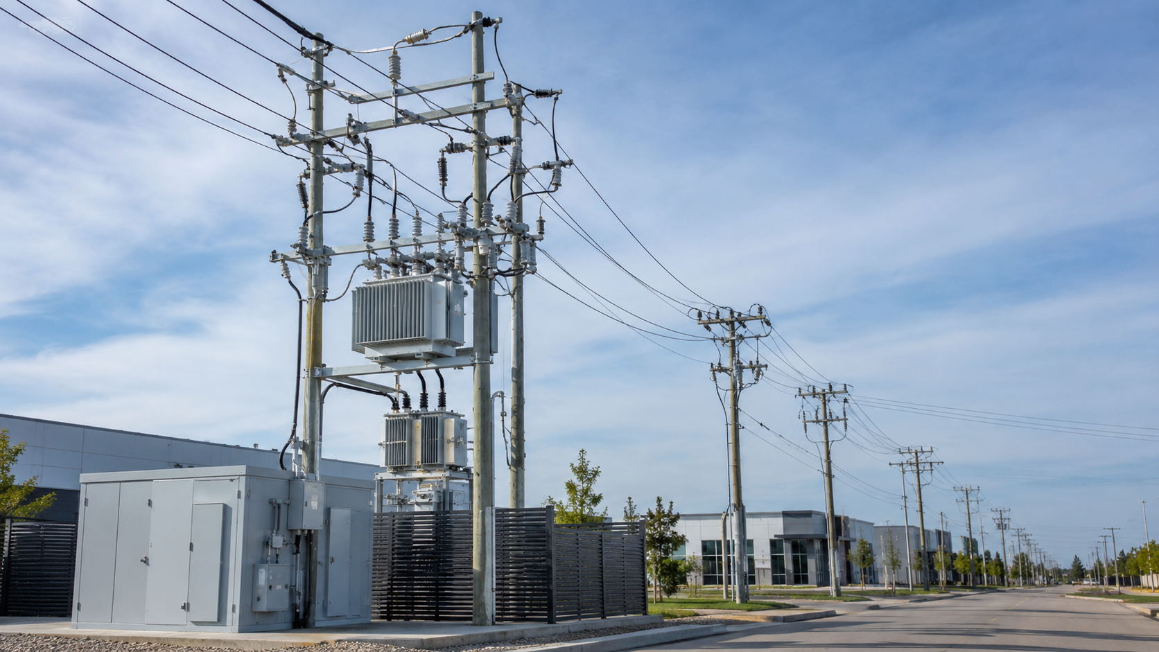 Distribution transformers and medium-voltage power network for utility power distribution