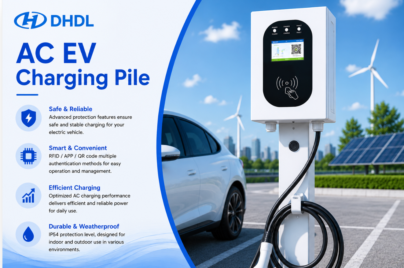 3.5kW & 7kW AC EV Charging Pile | DHDL