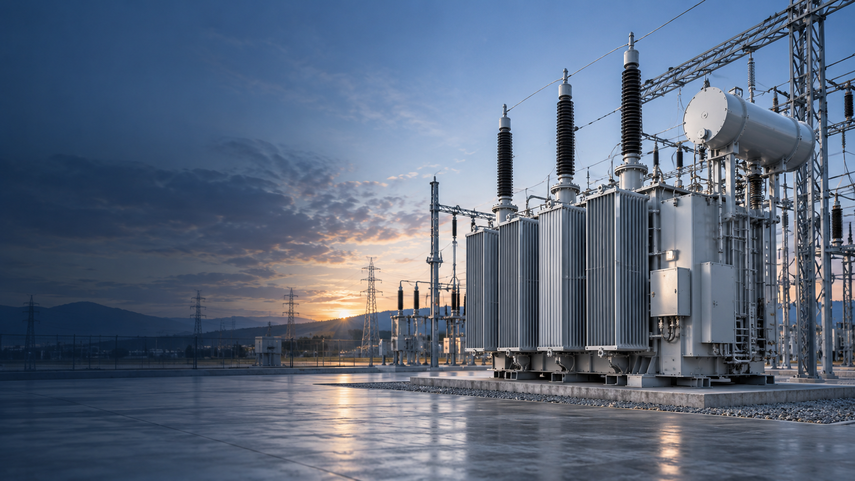 High-voltage power transformer and electrical substation for utility industrial and new energy projects