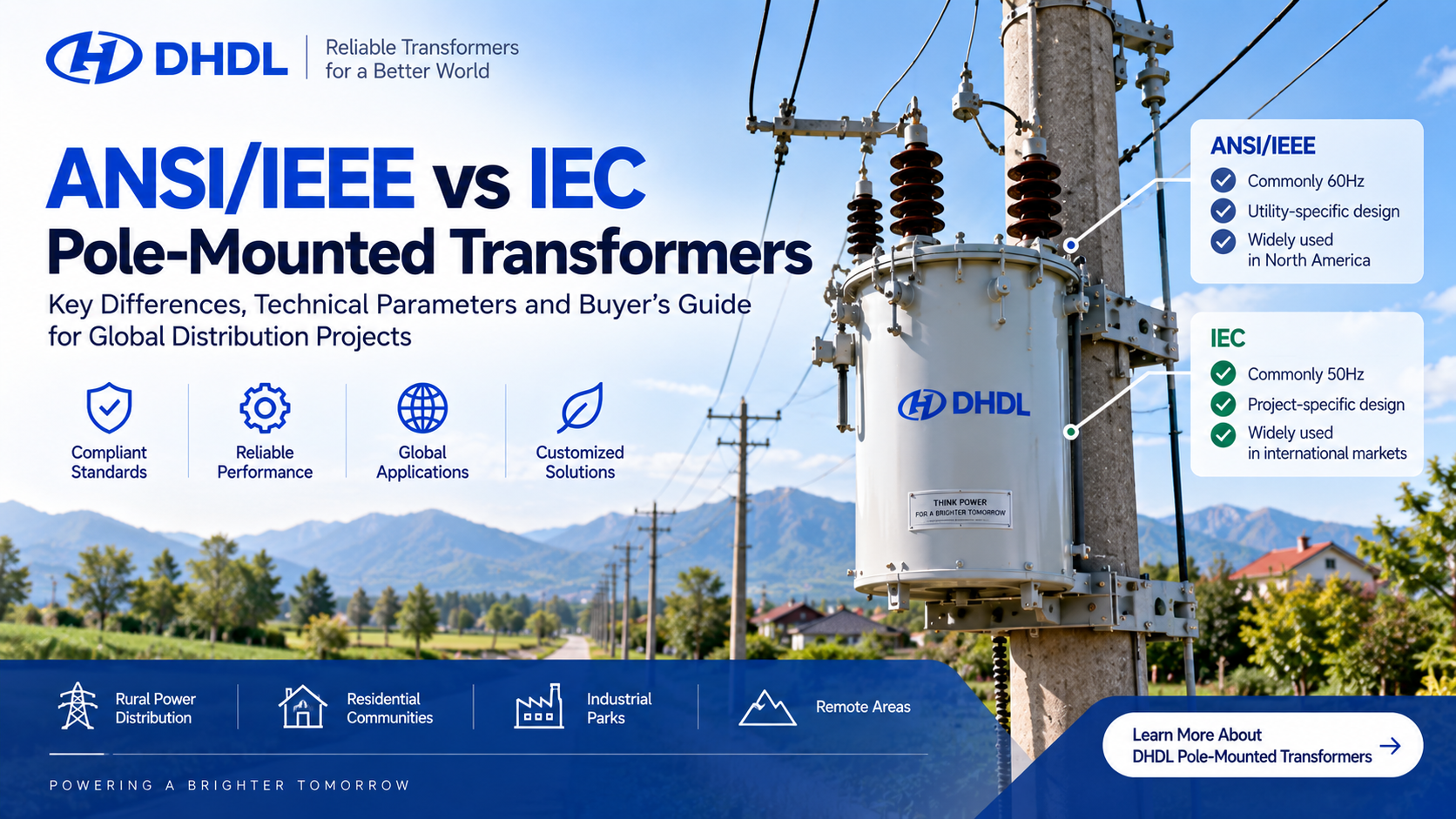ANSI IEEE vs IEC Pole-Mounted Transformers