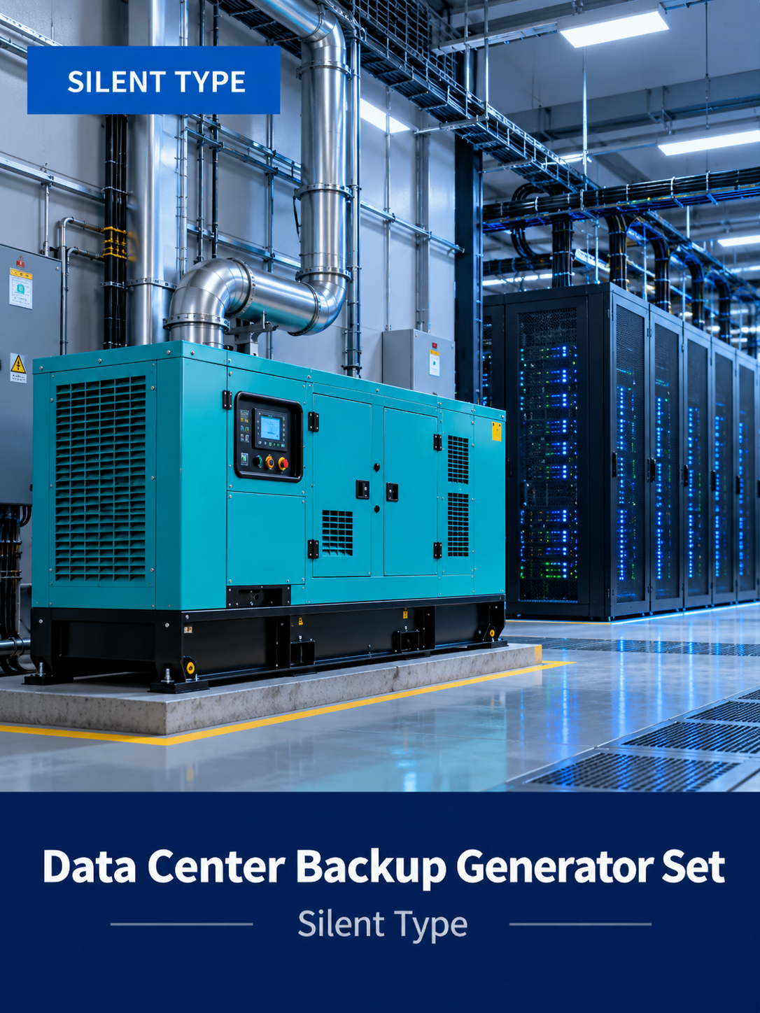 Data center backup diesel generator set